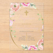 アクリル洗礼 アクリル招待状 (正面)