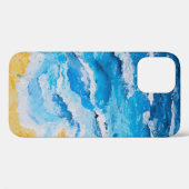 アクリル海とビーチ絵画のスケッチ台 Case-Mate iPhoneケース (裏面 (横))