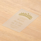 アクリル澄んキンセアニェラ アクリル招待状 (レイダウン)