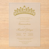 アクリル澄んキンセアニェラ アクリル招待状 (正面)