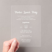 アクリル澄ん製品発売企業のイベントシック アクリル招待状 (インサイチュ (ポータブル))