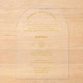 アクリル澄ん製品発売企業のイベントシック アクリル招待状 (正面)