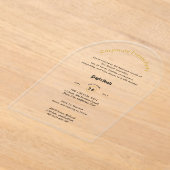 アクリル澄ん製品発売企業のイベントシック アクリル招待状 (レイダウン)