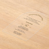 アクリル澄ん製品発売企業のイベントシック アクリル招待状 (レイダウン)