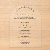 アクリル澄ん製品発売企業のイベントシック アクリル招待状 (正面)