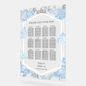 アクリル甘16シーティンググラフサイン | 青いドレス アクリルサイン (傾斜)