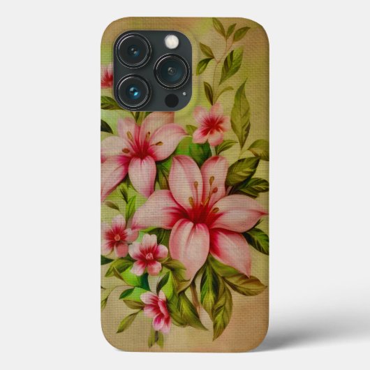 アクリル画のカラフルな花 Case-Mate iPhoneケース (裏面)