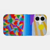 アクリル画 海景画 ファインアート iPhone 16ケース (裏面横)