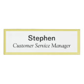 アクリル磁気名タグプロフェッショナルタイトルバッジ 名札 (正面)