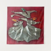 アクリル祈りの言葉の染み込み タペストリー (正面)