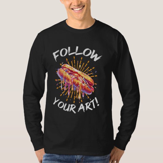 アクリル系カラーホイール1用アクリル系ペインターデザイン Tシャツ (正面)