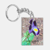 アクリル系キーチェーン天然花 キーホルダー (正面左)