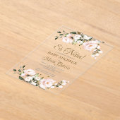 アクリル系ベビーシャワー招待状 アクリル招待状 (レイダウン)