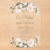 アクリル系ベビーシャワー招待状 アクリル招待状 (正面)