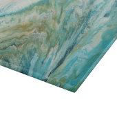 アクリル系抽象芸術ターコイズ海岸 カッティングボード (角)