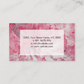 アクリル系流動抽象芸術赤面フロー花びら 名刺 (裏面)