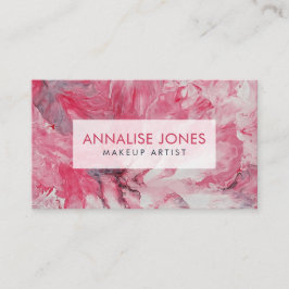 アクリル系流動抽象芸術赤面フロー花びら 名刺