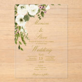 アクリル系編集可能結婚式招待状 アクリル招待状 (正面)