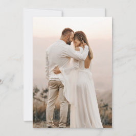 アクリル素材またはトレーシングペーパーを使った結婚式のフォトカード 招待状