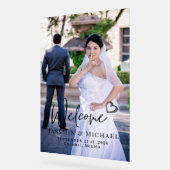 アクリル結婚の歓迎サインと写真 アクリルサイン (傾斜)