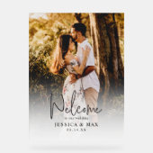 アクリル結婚の歓迎サインと写真 アクリルサイン (正面)