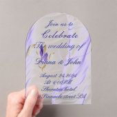 アクリル結婚式招待状 アクリル招待状 (インサイチュ (ポータブル))