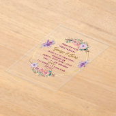 アクリル結婚式招待状 アクリル招待状 (レイダウン)