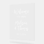 アクリル結婚徴候 |ようこそ結婚のサイン アクリルサイン (傾斜)