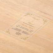 アクリル結婚系 アクリル招待状 (レイダウン)