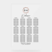 アクリル結婚製シーティングチャートシンボルや象徴 |ユーカリ アクリルサイン (正面)