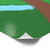 アクリル絵を描カラー自然 ポスター (コーナー)