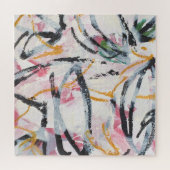 アクリル絵を描デザイン素子 ジグソーパズル (横)