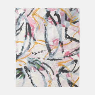 アクリル絵を描デザイン素子 フリースブランケット