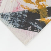 アクリル絵を描デザイン素子 フリースブランケット (角)