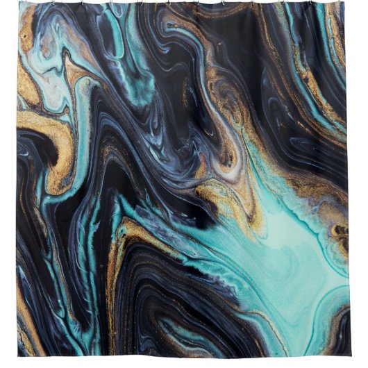 アクリル絵を描抽象芸術:カラー背景。 シャワーカーテン (正面)