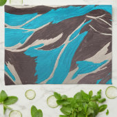 アクリル絵画系 キッチンタオル (折り畳み)