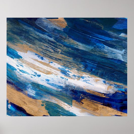 アクリル絵画系。トレンディー手色彩の鮮やかアートワークミックス ポスター (正面)