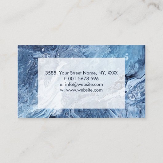 アクリル絵画系-海 名刺 (裏面)