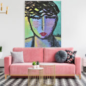 アクリル考え抽象芸術中の絵画深い キャンバスプリント (インサイチュ (リビング))