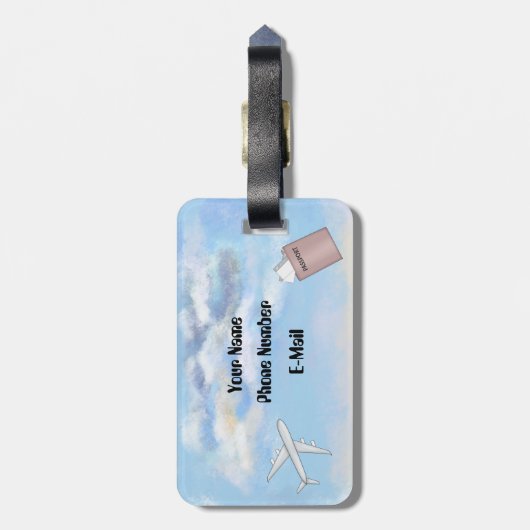 アクリル荷物タグを探索する時間 ラゲッジタグ (裏面縦)