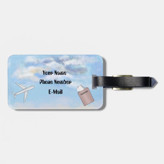 アクリル荷物タグを探索する時間 ラゲッジタグ (裏面横)