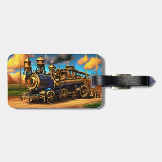 アクリル荷物タグマゼンダはっきりしたン、回転木馬 ラゲッジタグ (裏面横)