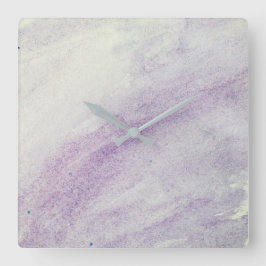 アクリル薄紫壁時計のシェード スクエア壁時計
