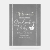 アクリル薬学卒業パーティー歓迎サイン アクリルサイン (正面)