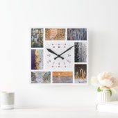 アクリル製の壁掛け時計  スクエア壁時計 (ホーム)