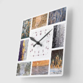 アクリル製の壁掛け時計  スクエア壁時計 (傾斜)