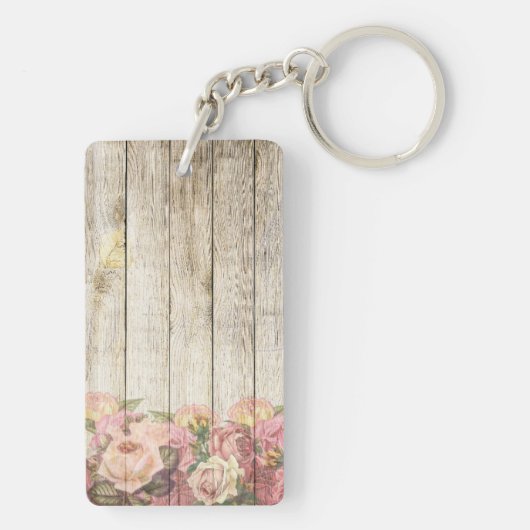 アクリル製キーチェーン信じバラ キーホルダー (裏面)