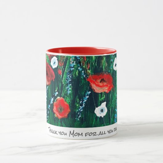 アクリル製プレゼント用フラワーコ絵画ーヒカップ マグカップ (中央)