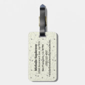 アクリル製ラゲッジタグ ラゲッジタグ (裏面縦)