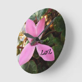 アクリル製丸時計(中サイズ) ラウンド壁時計 (傾斜)